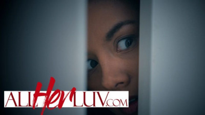 Brunette trailer with innocent Bridgette B and Shyla Jennings from All Her Luv