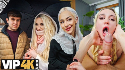 Wife sharing scene with impressive Veronica Leal and Charlie Dean from VIP 4K